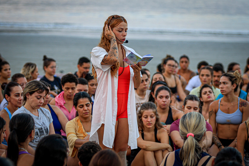 Tamires Maria em imersão do Renascer em Santos
