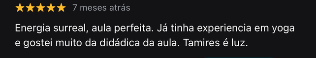Depoimento de cliente da Yoga Integral no Renascer