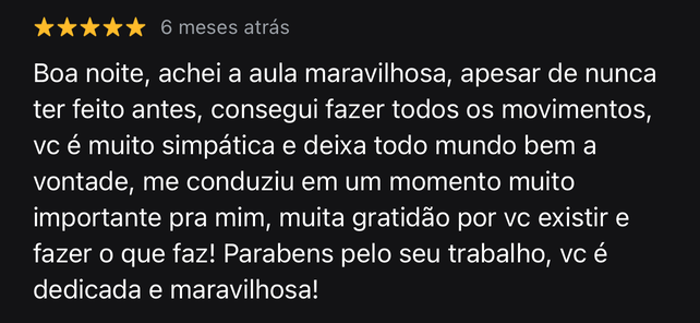 Depoimento de cliente da Yoga Integral no Renascer