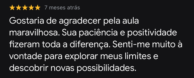 Depoimento de cliente da Yoga Integral no Renascer